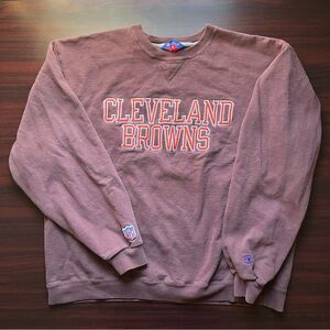 Vintage Cleveland Browns Sweatshirt Crewneck 90s NFL Football Embroidered XL
